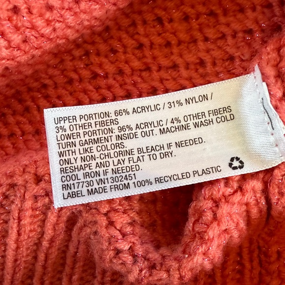 Mossimo Coral & Berry Fair Isle Sweater – Women’s Small - Picture 14 of 14